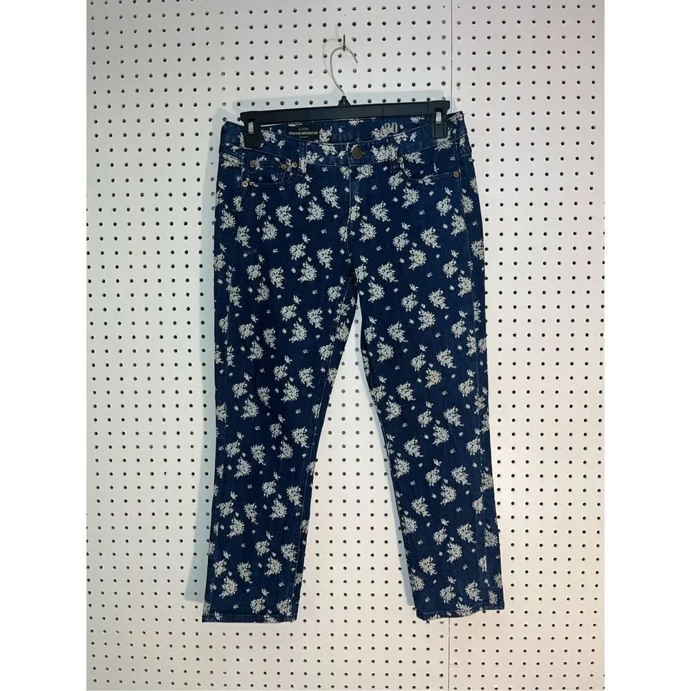 J.Crew Floral print denim jeans